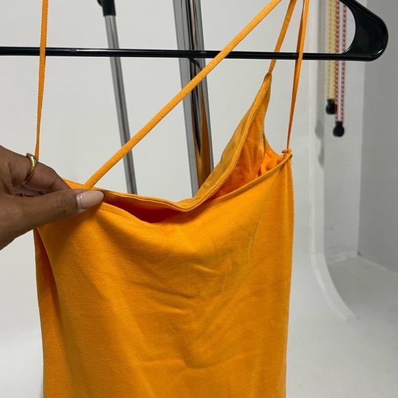 ZARA NWT one shoulder midi dress - Picture 6 of 8